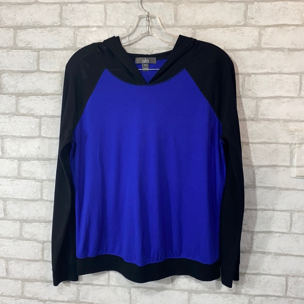 Alo long sleeve hoodie shirt size M - Picture 1 of 8